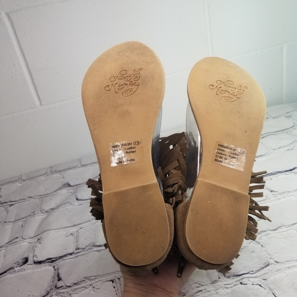 Naughty Monkey Hidden Treasure brown suede studded gladiator sandals - Picture 4 of 12